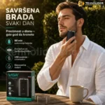 VGR V-341 trimer za bradu sa nastavcima