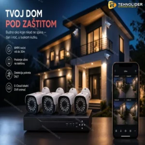 Video nadzor sa 4 kamere 6MPX! Novo! Akcija