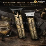 Vintage Mašinica za Šišanje i Brijanje – Bežični Trimer sa Retro Dizajnom