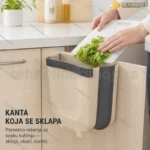 Viseća sklopiva kanta za smeće za kuhinju