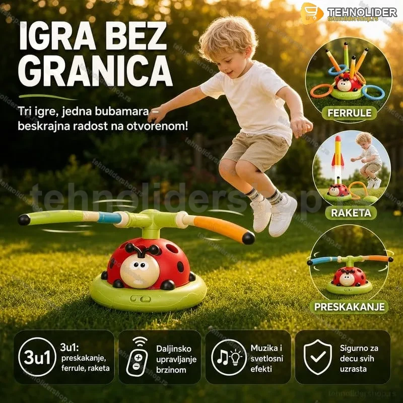 Bubamara 3u1 – Višenamenska igračka za sate zabave! Bubamara 3u1 – Višenamenska igračka za sate zabave!