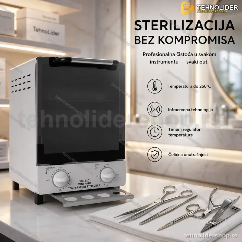 Toplotni Sterilizator WX-12C 1000W – Visokotemperaturna Sterilizacija do 250°C Toplotni Sterilizator WX-12C 1000W – Visokotemperaturna Sterilizacija do 250°C