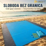 Vodootporna prostirka za kampovanje i plažu 200x210 cm