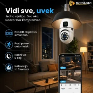 WiFi kamera sijalica 2 u 1