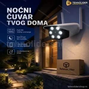 WiFi Kamera Spoljna Full HD 1080p – Noćni Vid do 60m