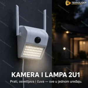 WiFi Kamera i Zidna Lampa 2u1 – Reflektor sa Detekcijom Pokreta V380