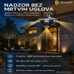 WiFi PTZ kamera sa 5 sočiva – 4K Ultra HD nadzor bez mrtvih uglova
