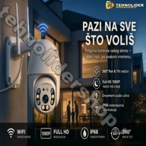 IP WiFi PTZ kamera spoljna 360 vodootporna 1080P dve antene