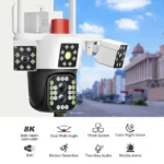WiFi PTZ Kamera X3 — trostruki objektiv, 360° nadzor