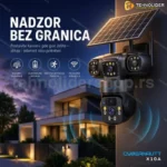 WiFi PTZ solarna kamera sa 3 sočiva i SIM karticom – nadzor bez struje i kablova