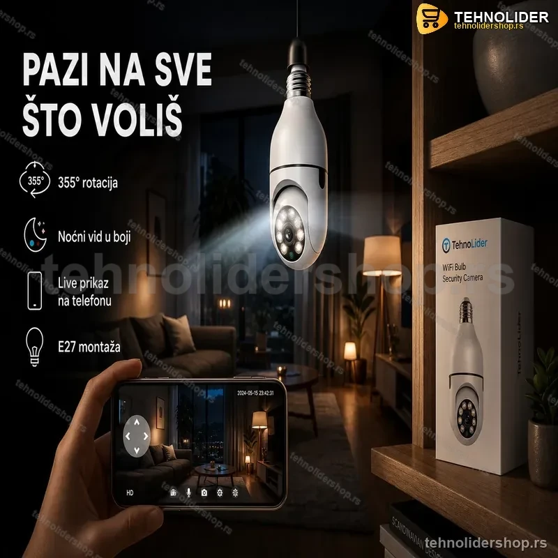 WIFI Sijalica kamera - E27 WIFI Sijalica kamera - E27