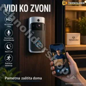 WiFi Video Zvono za Vrata sa IP Kamerom i Dvosmjernom Komunikacijom