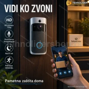 WiFi Video Zvono za Vrata sa IP Kamerom i Dvosmjernom Komunikacijom