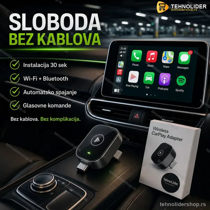 Wireless Apple Carplay & Android Auto Adapter Wireless Apple Carplay & Android Auto Adapter