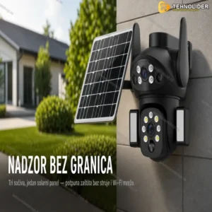 X7 Solarna 4G Kamera sa 3 sočiva