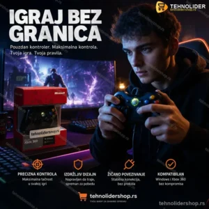 Xbox 360 Žičani Džojstik – Kompatibilan sa Konzolom i PC-jem