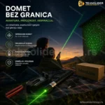 Zeleni laser sa punjivom baterijom i podesivim fokusom — domet 10 km