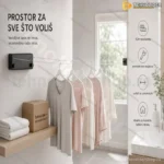 Zidna Žica za Sušenje Veša na Razvlačenje – 4,2 m