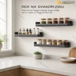Zidna polica za kuhinju i kupatilo
