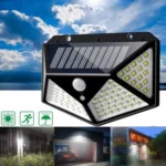 Zidni solarni reflektor sa bočnim osvetljenjem i 100 LED dioda