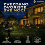 Zvezdani vodootporni projektor za dvorište