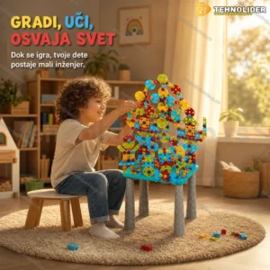 3D DIY Edukativni Sto za Decu – Set za Sklapanje sa 490 Delova