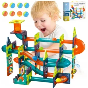 3D magnetne kocke 112 delova — set za decu od 3 godine