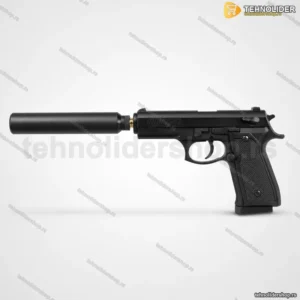 Airsoft pištolj C19 sa prigušivačem — metalni