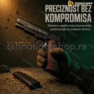 Airsoft pištolj C8 — metalna replika Kolt 1911, 6 mm