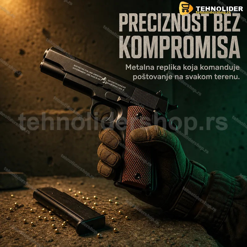 Airsoft pištolj C8 — metalna replika Kolt 1911, 6 mm Airsoft pištolj C8 — metalna replika Kolt 1911, 6 mm