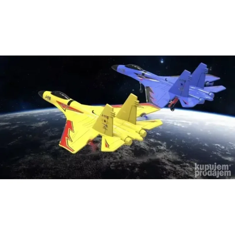 Avion na daljinsko upravljanje J-11B — RC model od EPP pene RC avion J-11B - u upotrebi