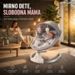 BabySwing Jaje – Električna Njihalica za Bebe sa Bluetooth Vezom