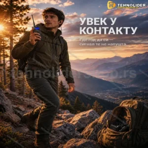 Baofeng UV-5R Toki Voki Radio Stanica – Komplet sa Punjačem i Slušalicama