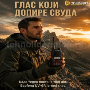 Baofeng UV-6R Toki Voki – Kompletni Set Za Komunikaciju Na Terenu