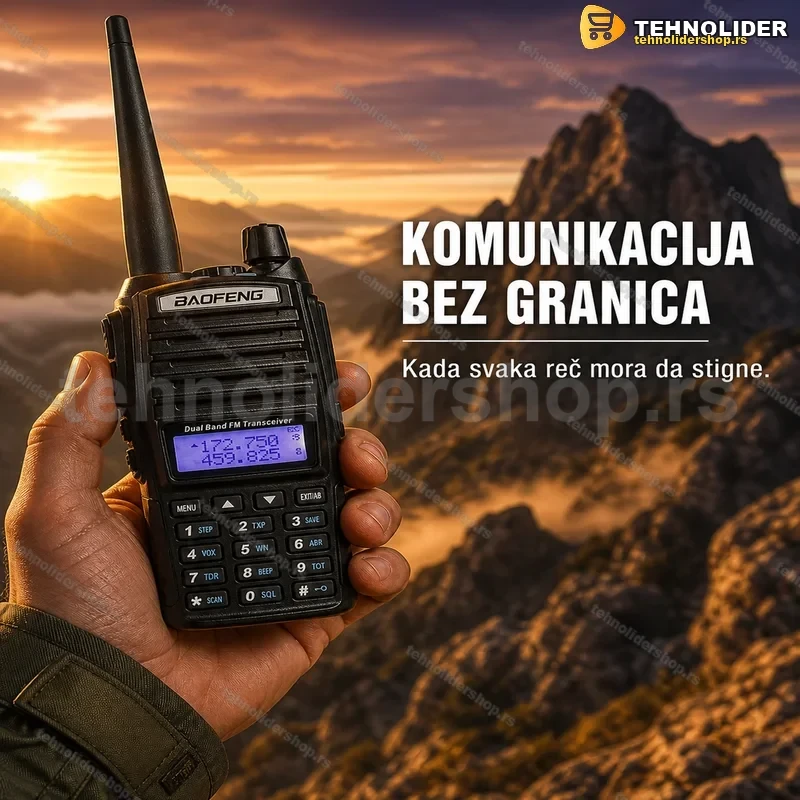 Baofeng UV-82 Toki Voki Radio Stanica – Domet do 5 km Baofeng UV-82 Toki Voki Radio Stanica – Domet do 5 km