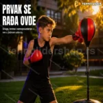 Boks Set za Decu – Podesiva Visina, PU Materijal, od 6 Godina