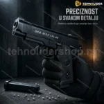 C9 metalni airsoft pištolj 6 mm — replika sa šanžerom