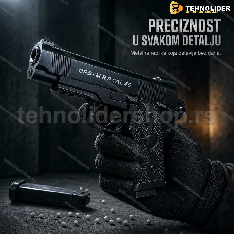 C9 metalni airsoft pištolj 6 mm — replika sa šanžerom C9 metalni airsoft pištolj 6 mm — replika sa šanžerom