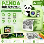 Dečji fotoaparat sa štampom i motivom pande