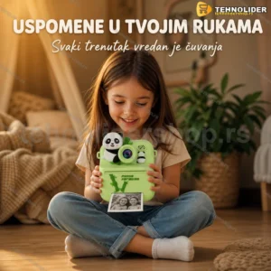 Dečji fotoaparat sa štampom i motivom pande