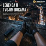Desert Eagle airsoft pištolj metalni 6 mm sa okvirom i 500 BB kuglica