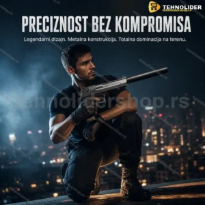 Desert Eagle airsoft pištolj metalni sa prigušivačem 6mm