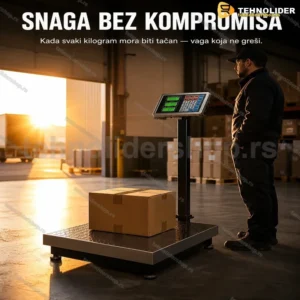 Digitalna Industrijska Vaga 500kg – Metalno Kućište, Punjiva Baterija