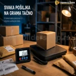 Digitalna vaga za pakete i pošiljke do 200 kg sa odvojivim LCD ekranom