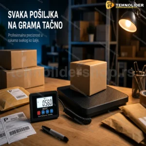 Digitalna vaga za pakete i pošiljke do 200 kg sa odvojivim LCD ekranom
