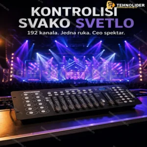 DMX 512 Kontroler – 192 Kanala za LED i Disko Rasvetu