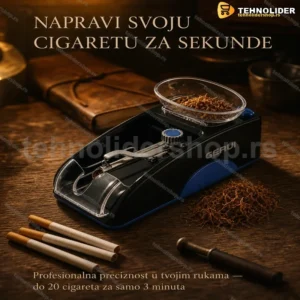 Električna Mašinica za Pravljenje Cigareta – Brzo Punjenje do 20 kom/3min