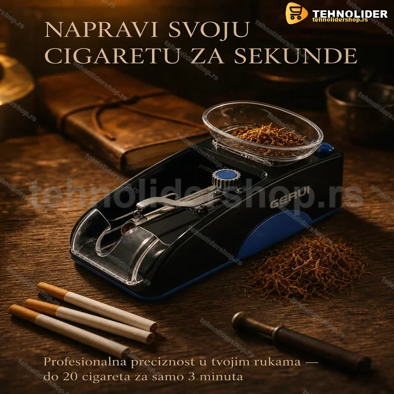 Električna Mašinica za Pravljenje Cigareta – Brzo Punjenje do 20 kom/3min Električna Mašinica za Pravljenje Cigareta – Brzo Punjenje do 20 kom/3min
