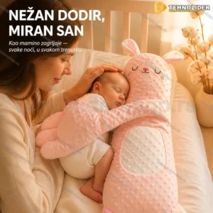 Električni plišani jastuk za bebe Čuvar sna Zeka 60 cm