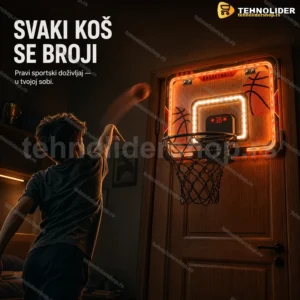 Elektronski košarkaški koš sa tablom i brojačem poena
